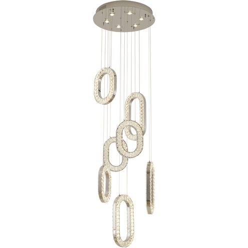 Canada 6 Light 24 inch Chrome Chandelier Ceiling Light